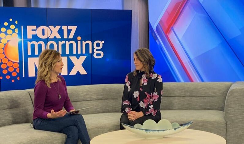 Rebecca LeClaire on Fox 17 Morning Mix with : Leigh Ann Towne - Start-up to Success