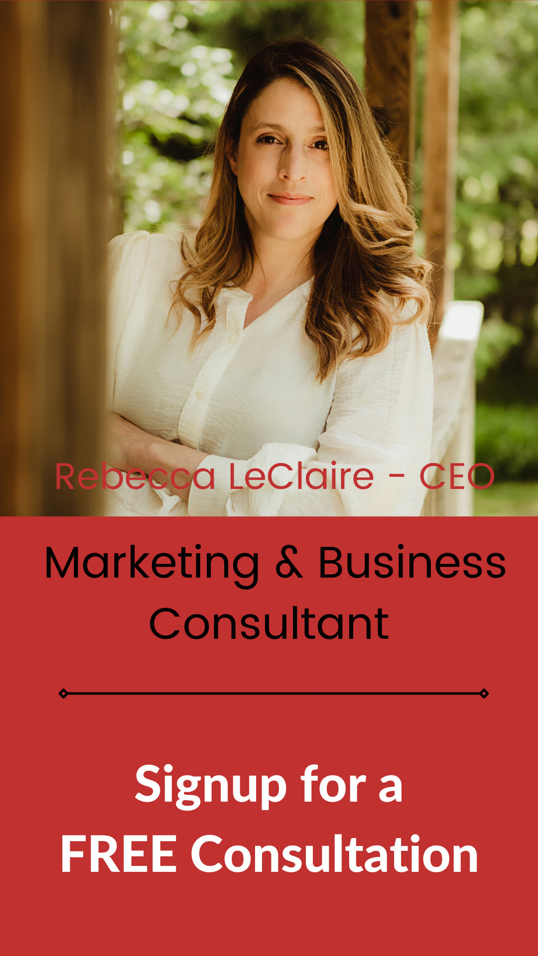 Book a marketing or business consulting call with Rebecca LeClaire